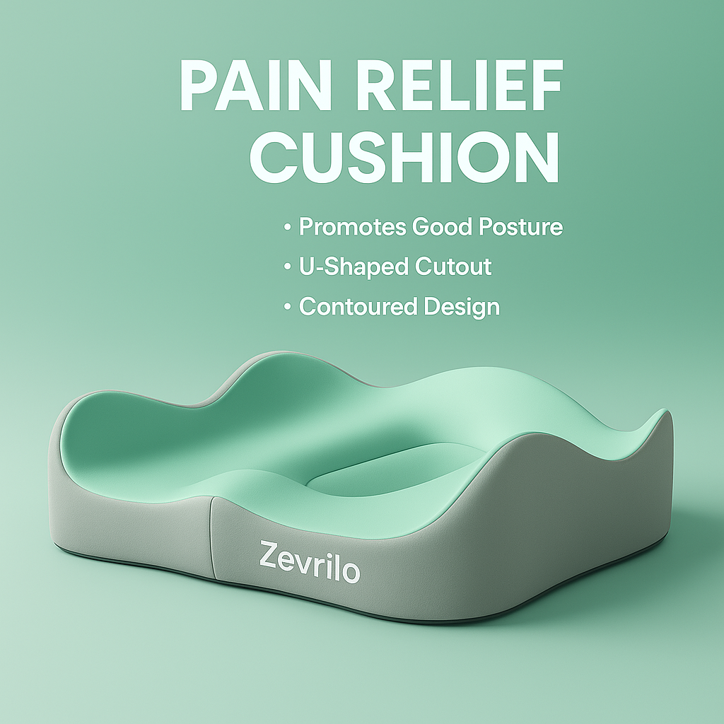 Zevrilo Comfort Pro - Ergonomic Seat Cushion